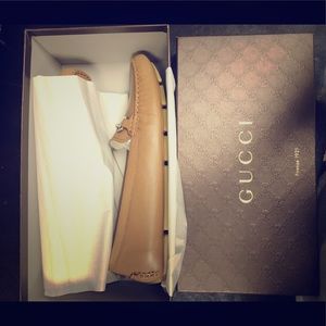 Authentic Gucci Qardaha Driver Moc in Lt Camel